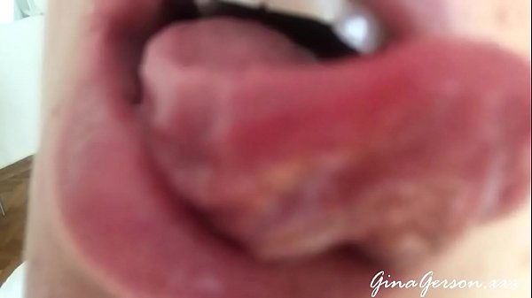 Tongue saliva throat fetish