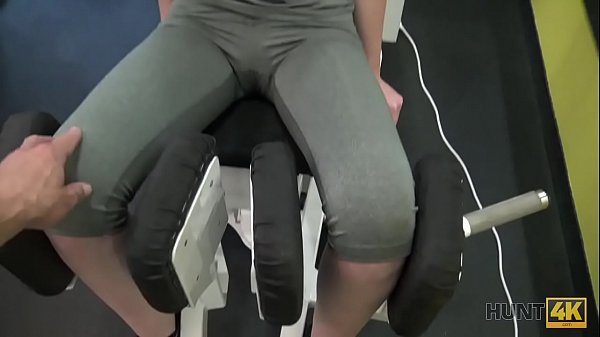 HUNT4K. Buddy earns a lot of cash by selling GF'_s tight pussy in gym