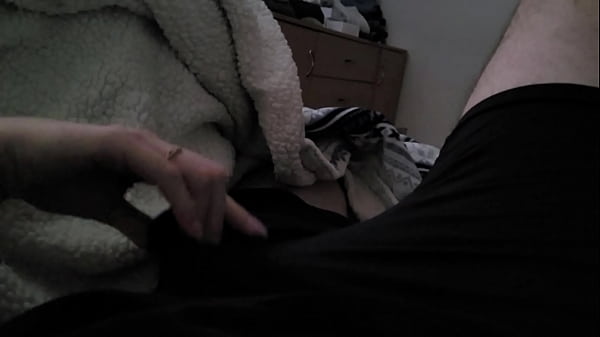 huge cumshot all over teens hand after slow handjob and tease